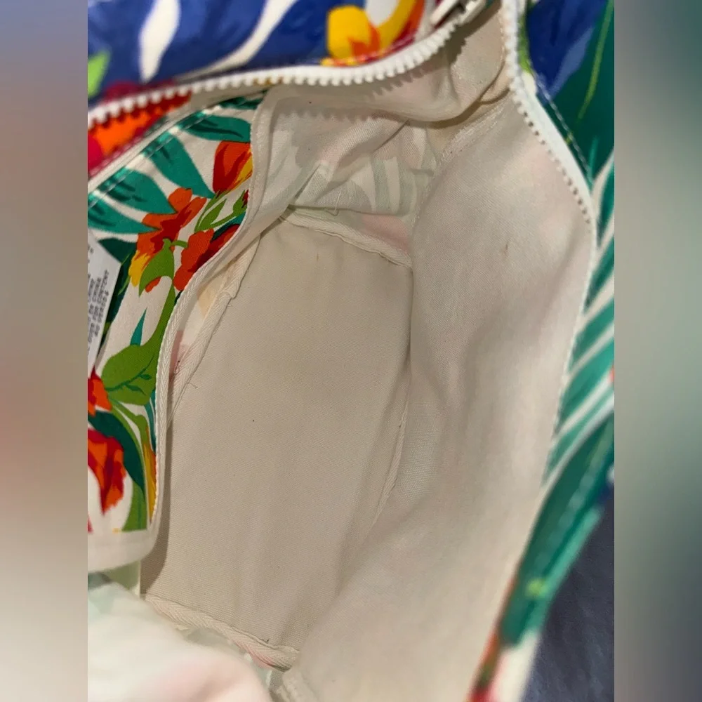 ‼️SOLD‼️90s Liz Claiborne Colorful Tropical Botanical Shoulder/Crossbody Bag - Picture 14 of 14